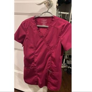 Cherokee Maroon/Wine Scrub Top